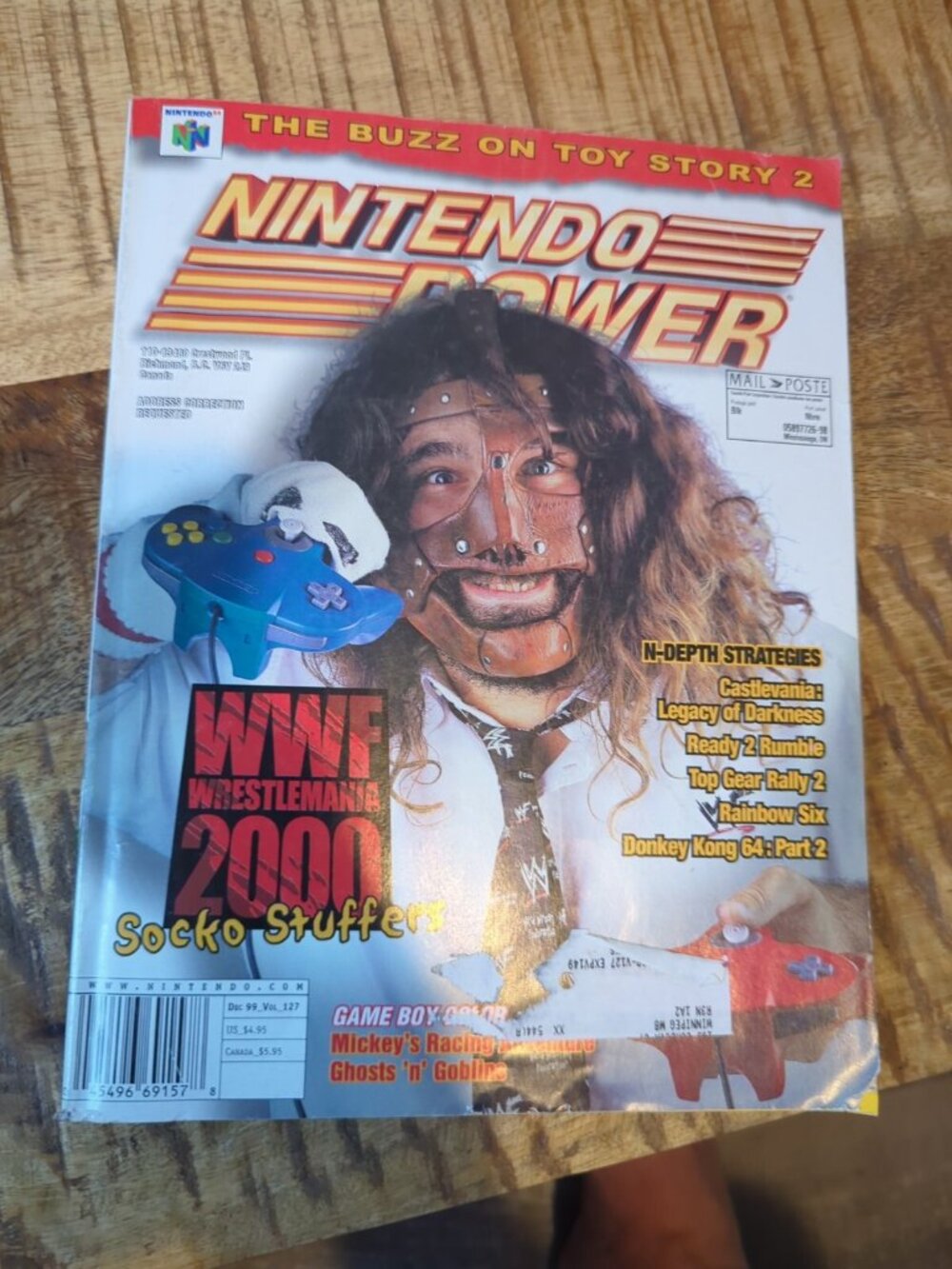 Nintendo Nintendo Pow #127 "WWF Wrestlemania 2000, Castlevania, Lega Mag Fair+